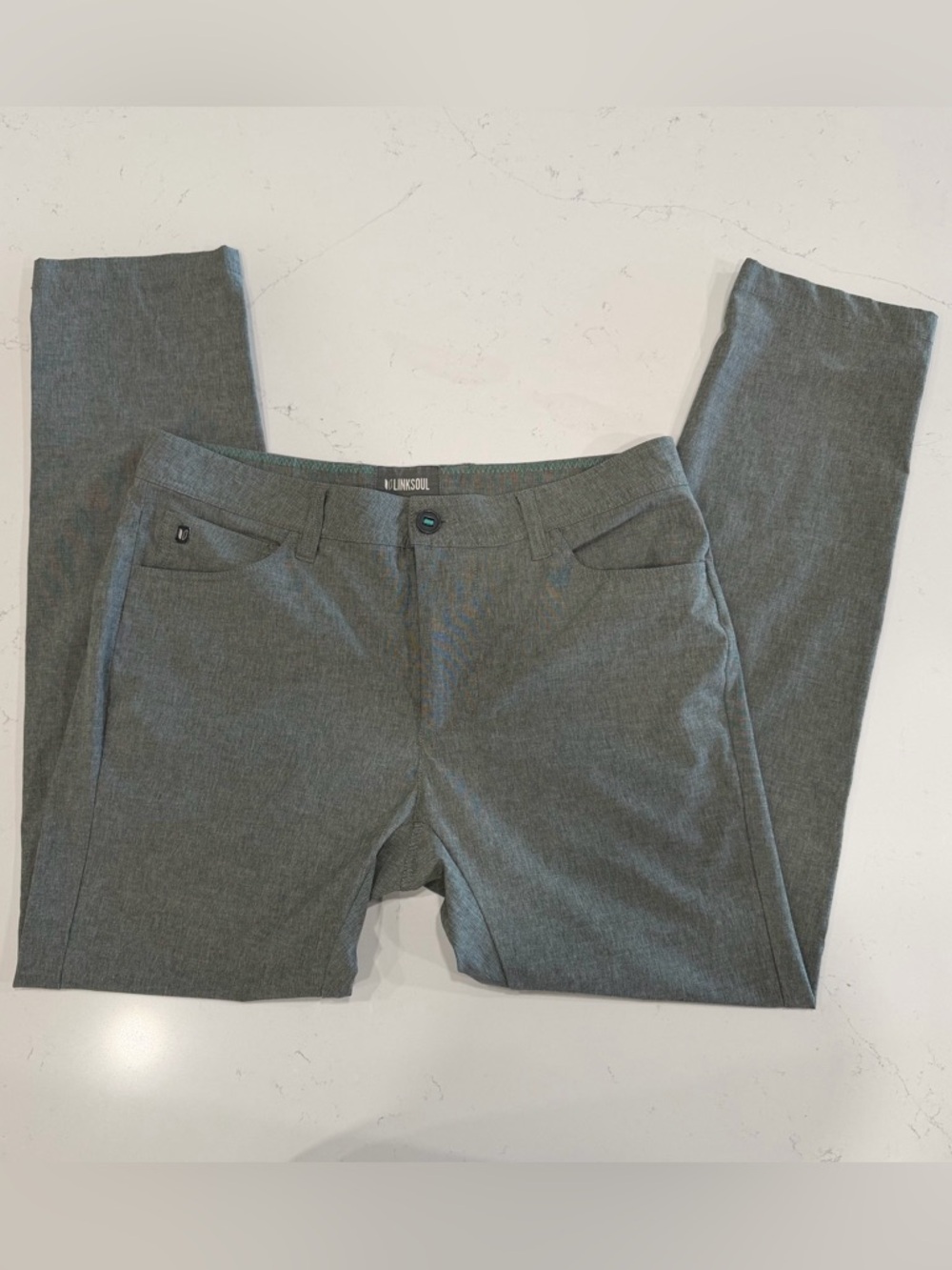 Linksoul Men's Gray Performance Pants 32S